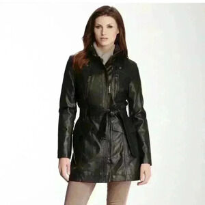 NWT Kenneth Cole Reaction Faux Leather Jacket